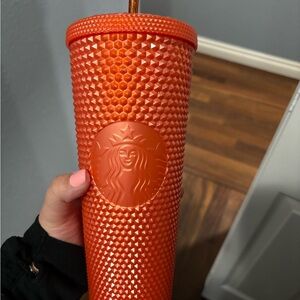 Starbucks Orange Studded Tumbler